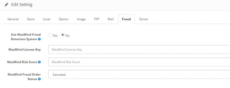 MaxMind Fraud Protection Fully Integrated with OpenCart 2