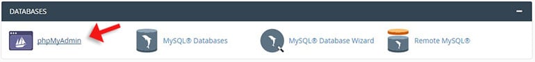 Go to phpMyAdmin in cPanel