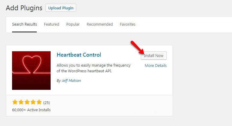 Install Hardbeat Control Plugin for WordPress with FastComet