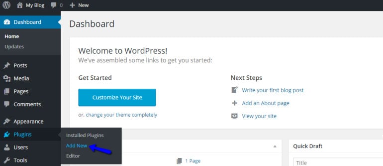 Add New Plugin in WordPress - FastComet