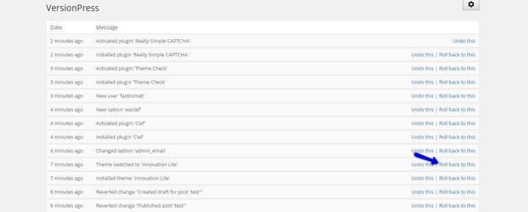Use the Roll Back to This Option in WordPress - FastComet