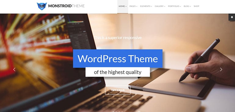 Monstroid WordPress Theme by TemplateMonster - FastComet