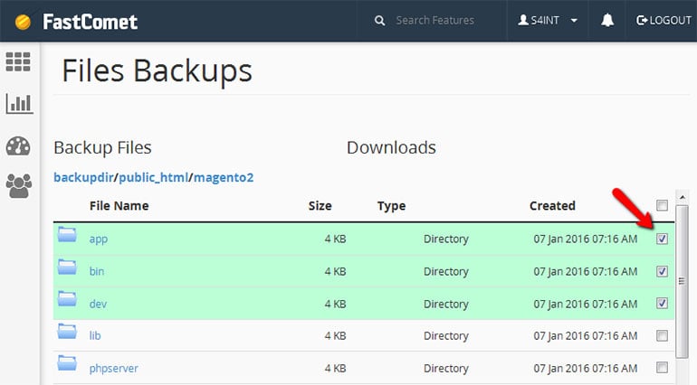 FastComet Backup Manager Creates Safety Backups