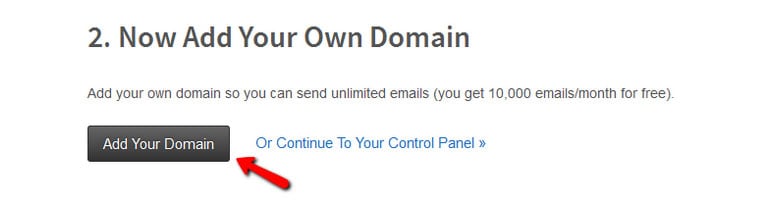 Verify Your Domain in Mailgun Step 1