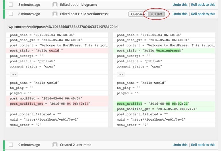 VersionPress 3 General Reliability Improvements