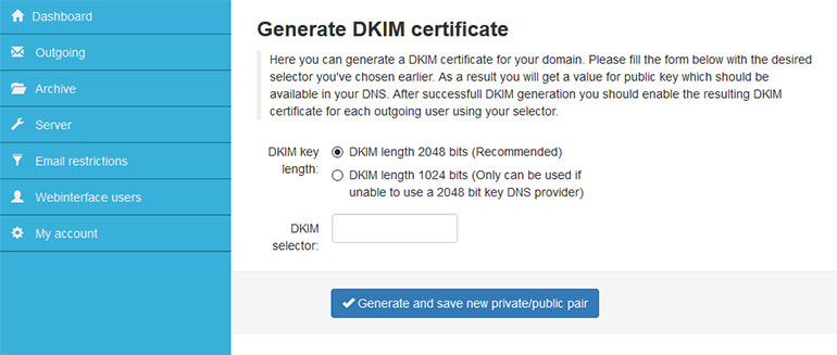 Generate DKIM Certificate SpamExperts - FastComet Interviews