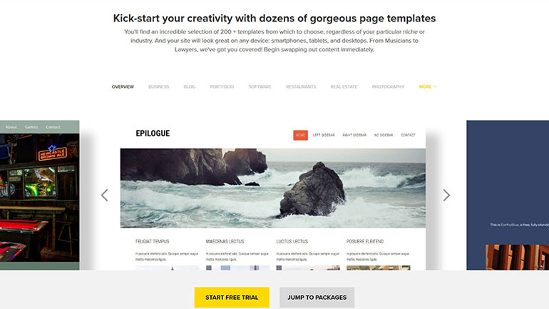 Kick-start Your Creativity with Dozens of Templates with FastComet Website Bulder