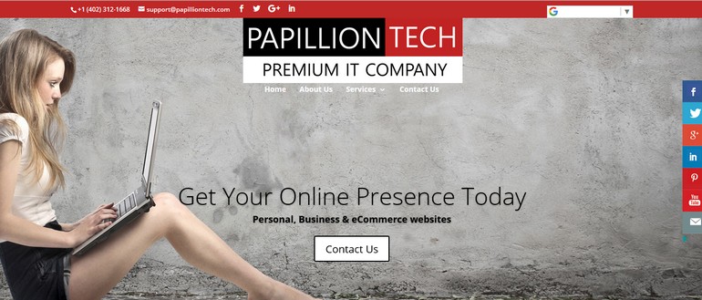 Papillion Tech Site Preview