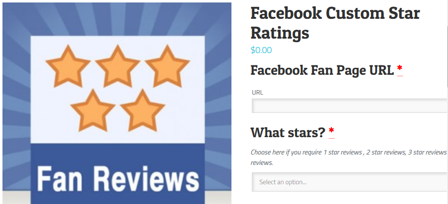 Facebook Custom Star Ratings - FastComet