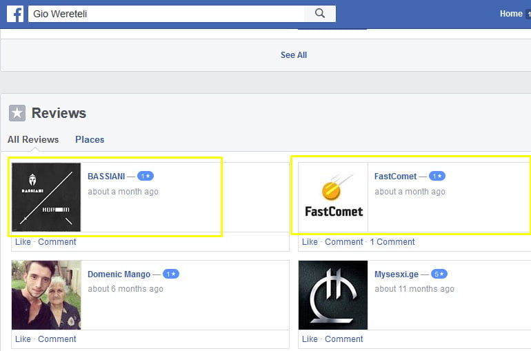 False FastComet Reviews on Facebook