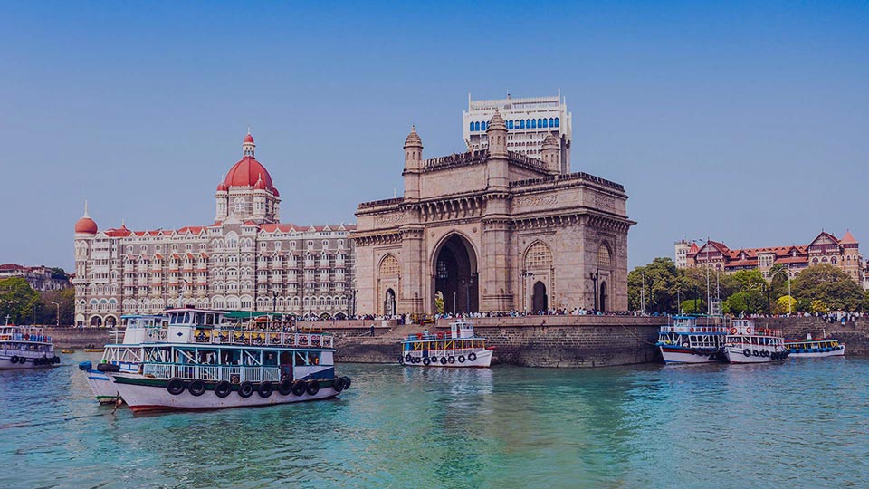 View of Mumbai, India - Taj Mahal Palace 