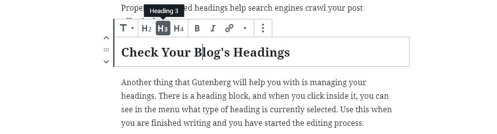 Check Your WordPress Blog Post Headings