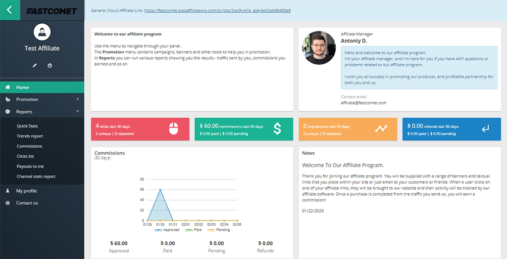 Improved Affiliate Dashboard with New Theme and Features