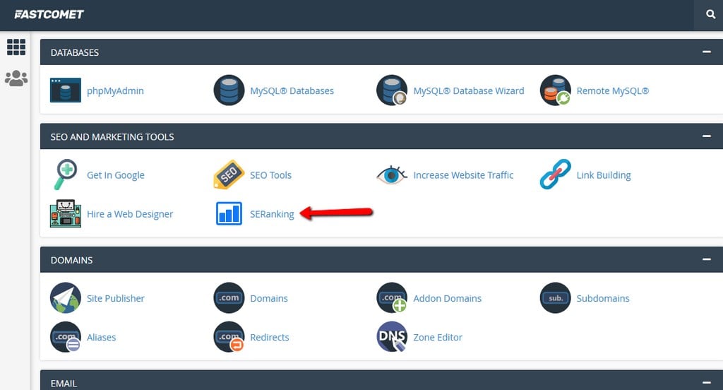 se-ranking-tool-location-in-cpanel