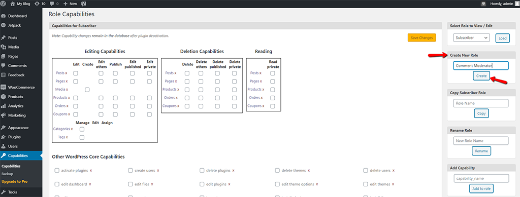 Create new Roles with PublishPress Capabilities Plugin