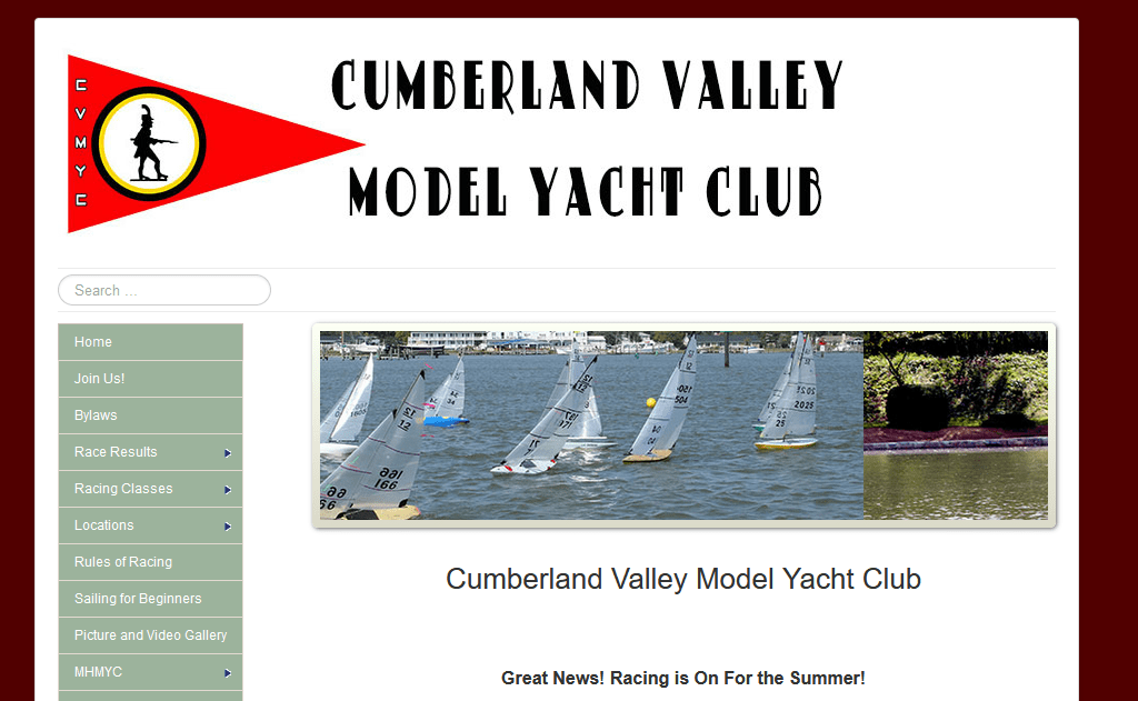 cumberland valley model yacht club homepage