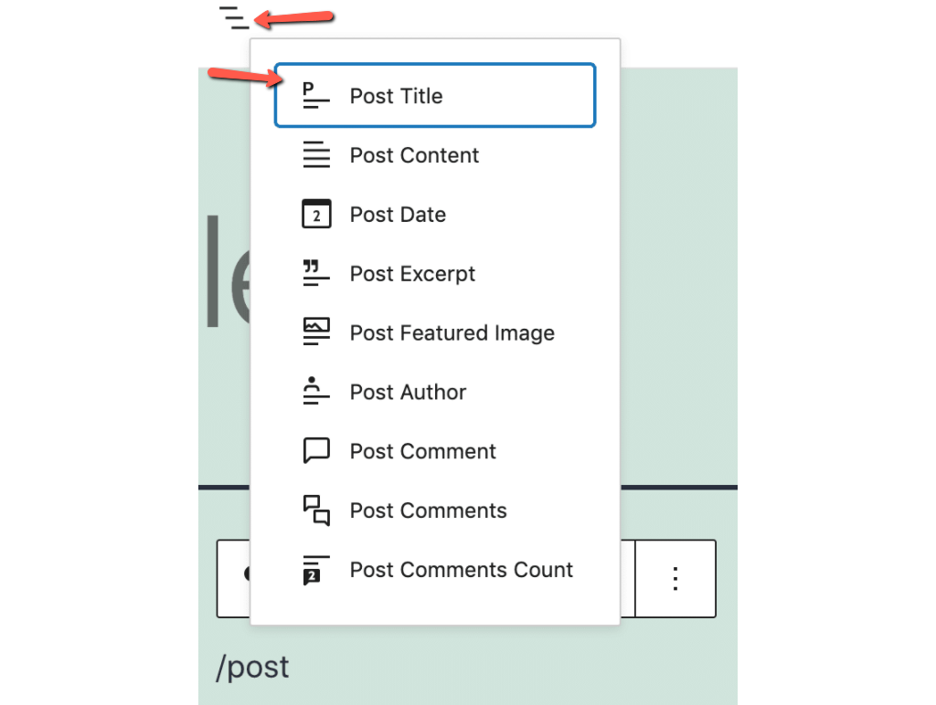 Suggested Theme Blocks