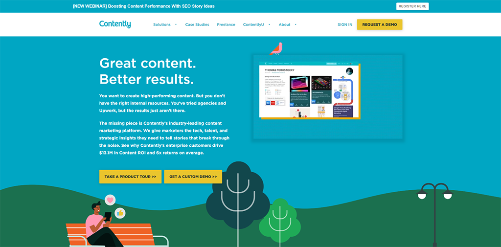 Contently Homepage
