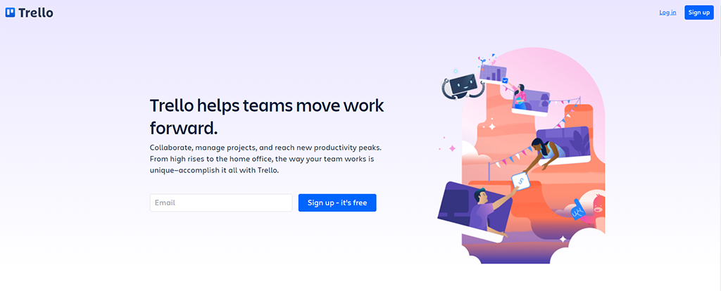 Trello-Homepage