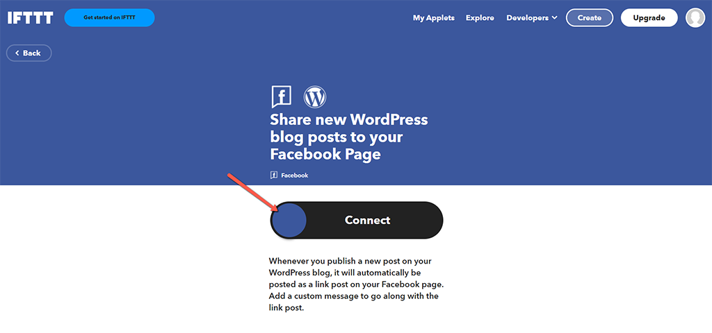 Connect to WordPress - IFTTT