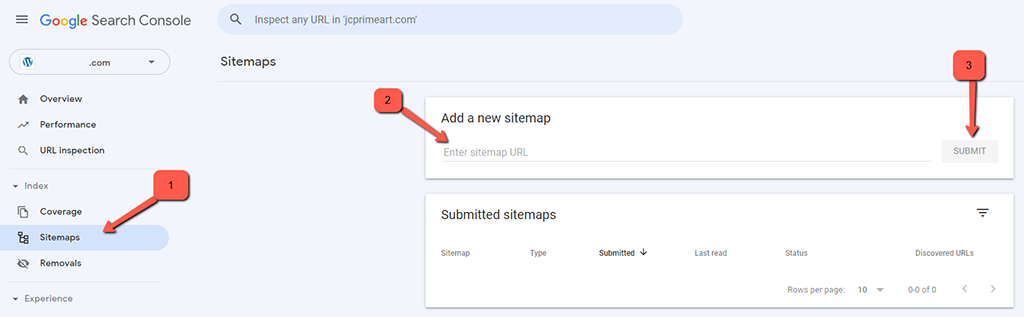 Submit XML Sitemap to Google