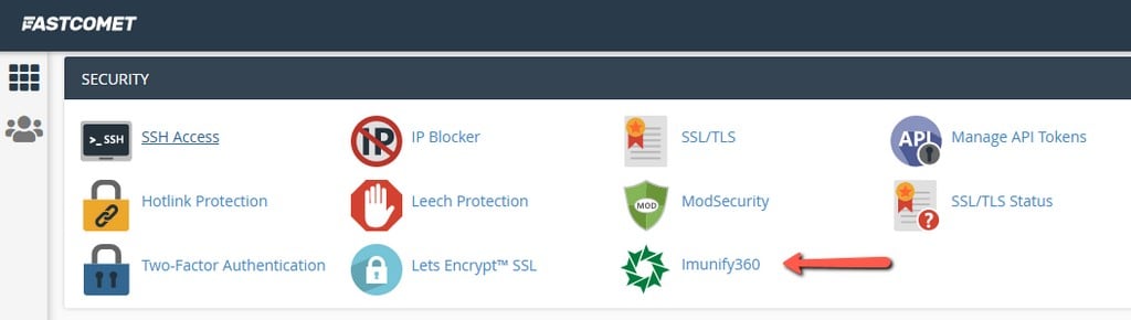 Imunify360 in cPanel