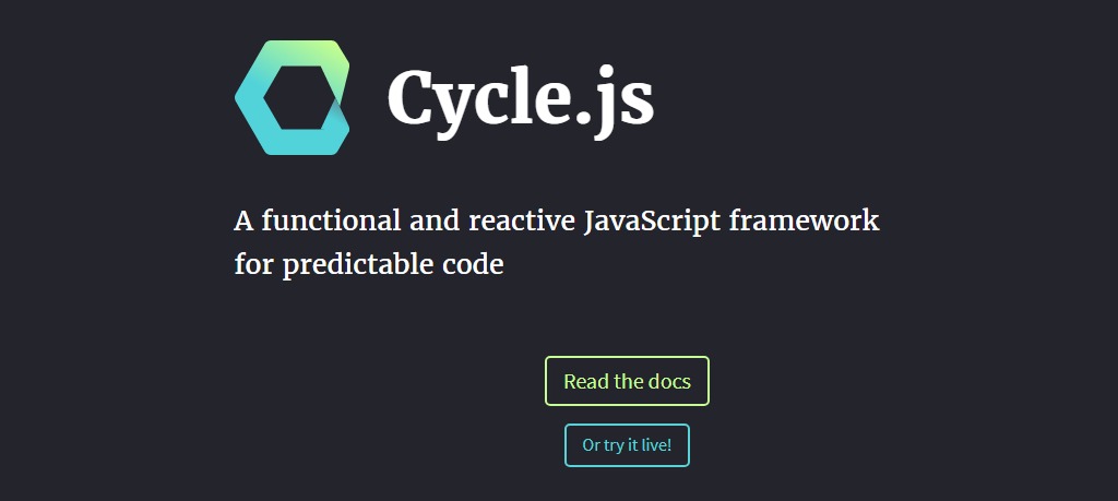 Cycle.js Homepage
