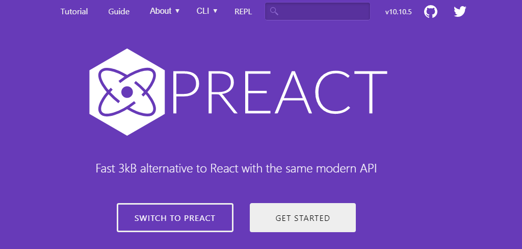 Preact.js Homepage