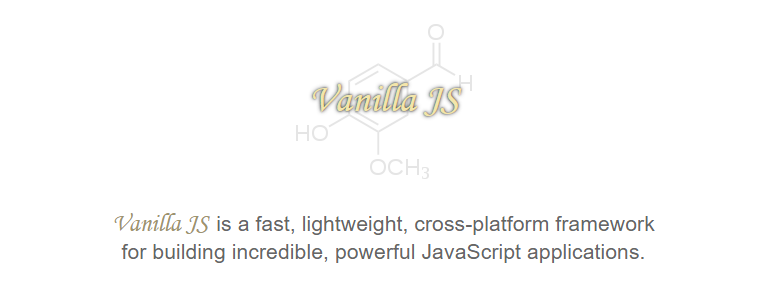 Vanilla.js Homepage