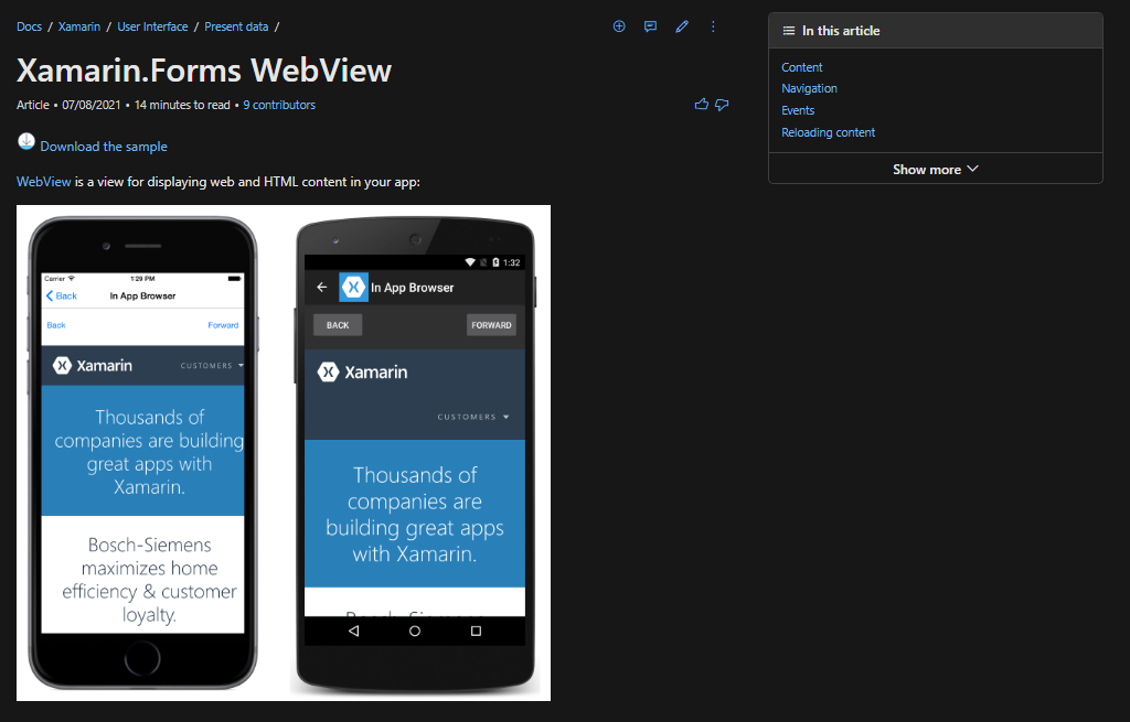 Xamarin Homepage