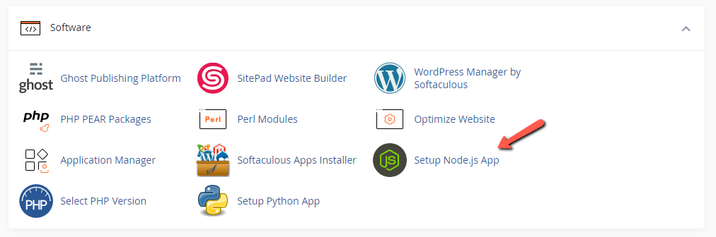 Setup your Node.js App in cPanel