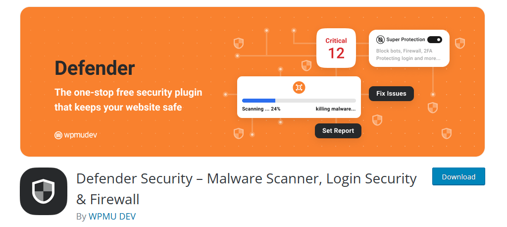 Defender Security WordPress Plugin