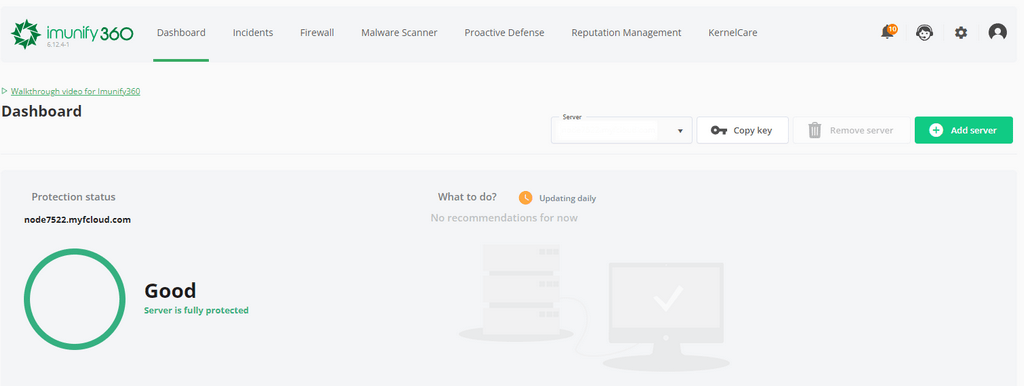 Imunify360 Root Interface