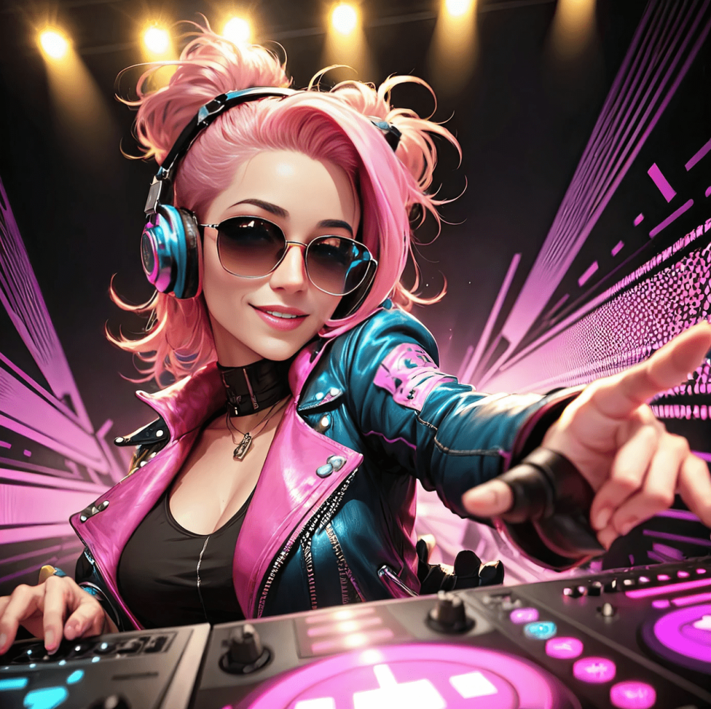 Colorful Disco DJ 