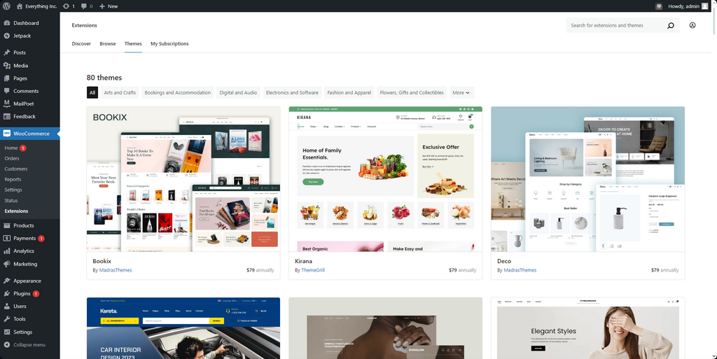 WooCommerce 8.3 Theme Marketplace FastComet