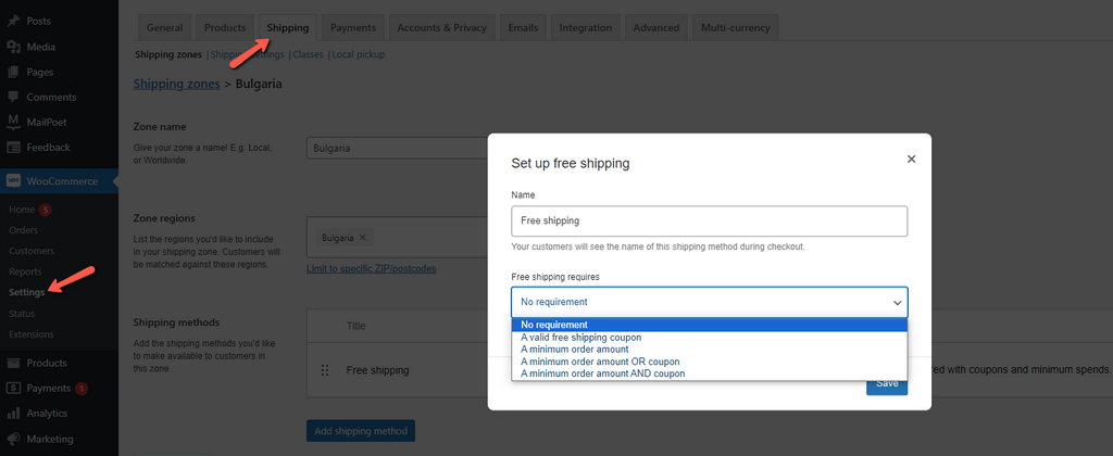 WooCommerce 8.4 Shipping Zone Method FastComet