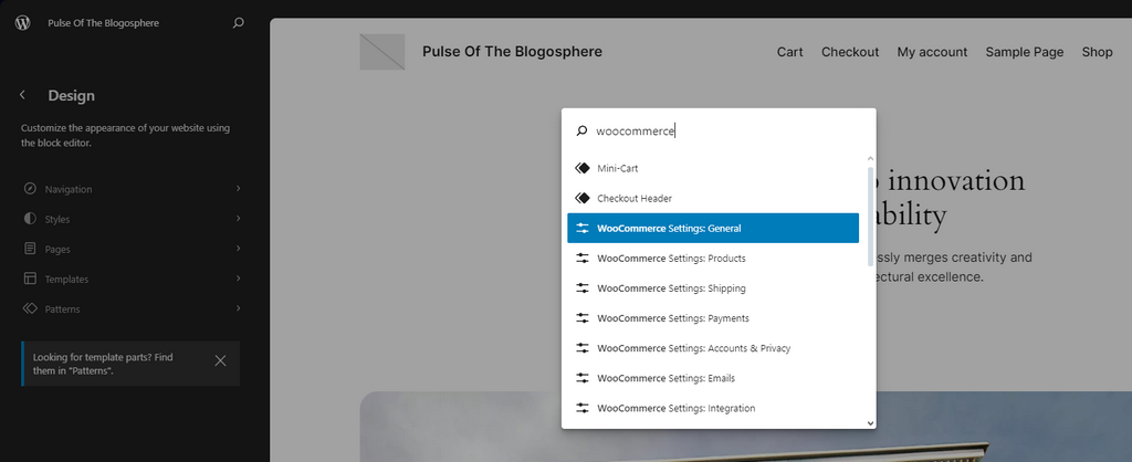 WooCommerce 8.5 Command Palette FastComet