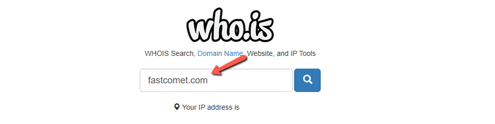 Find your current registrar or domain WHOIS information