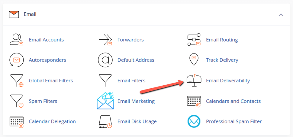 Access the Email Deliverability Feature in cPanel