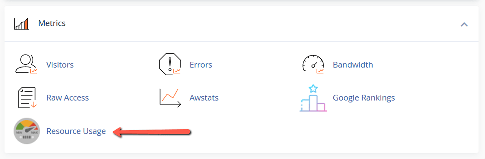 Check cPanel Resource Usage