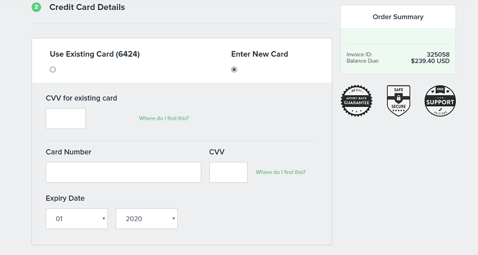 Choose Credit Options