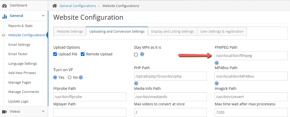 Correct ClipBucket Paths