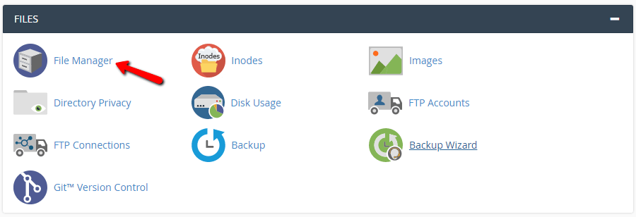 Find File Manager in cPanel for WordPress Site