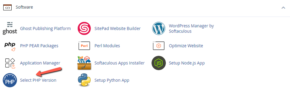 Find Select PHP Version in cPanel