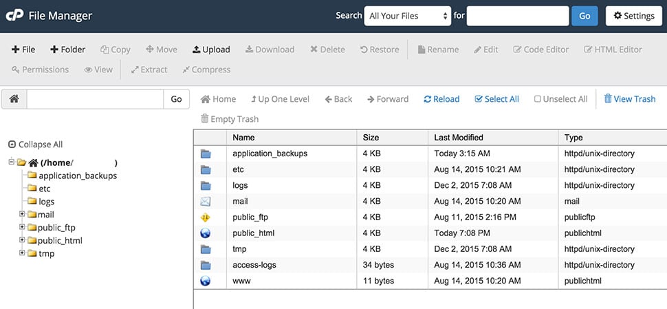 Fresh cPanel Install