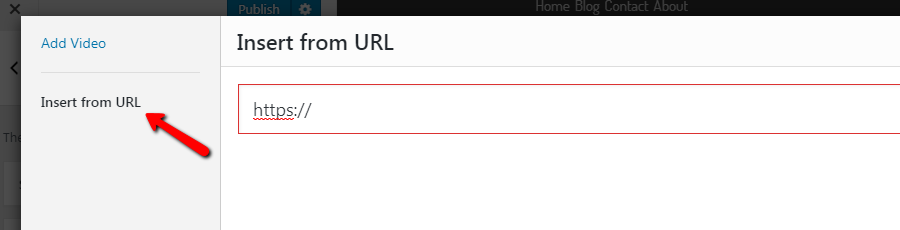 Insert Video from URL in WordPress