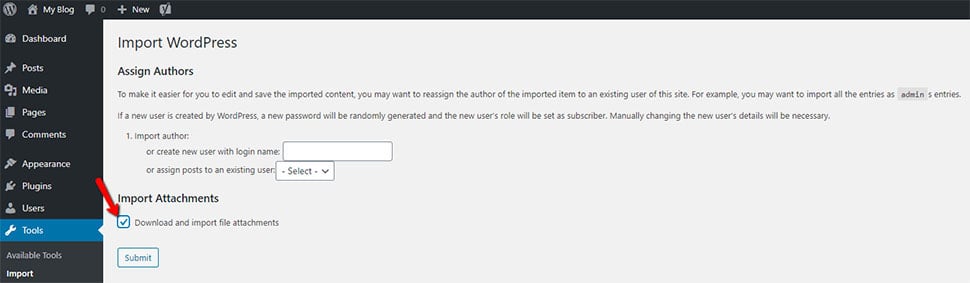 WordPress Download and Import Attachments