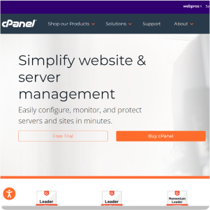 Image of a hosting service