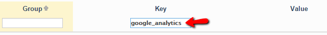 finding the google analytics block