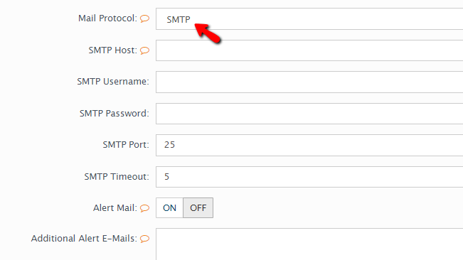 configuring the smtp protocol